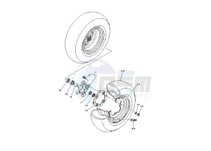 ATV 660 drawing FRONT WHEEL