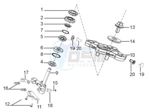 STX 150 drawing Steering stem assembly