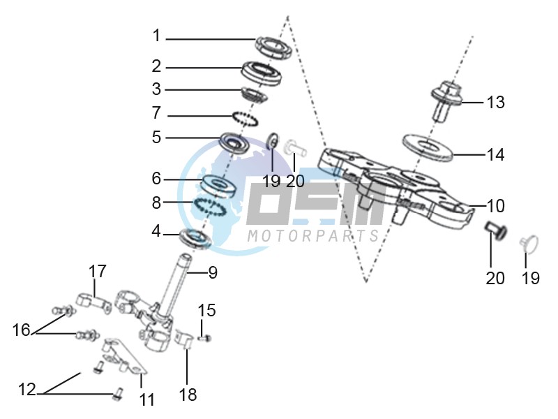 Steering stem assembly