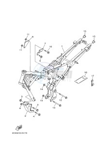 YB125 (2CS5) drawing FRAME