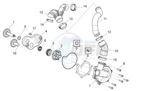 NA 850 Mana GT (AU, CN, EU, GB, IN, JP, K, USA) drawing Water pump