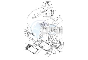 XP T-MAX ABS 500 drawing COOLING SYSTEM