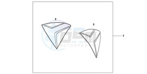 CB1000RA9 France - (F / ABS CMF) drawing SIDE COVER