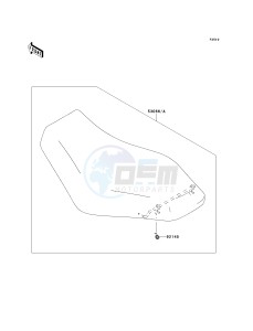 KVF 650 F [BRUTE FORCE 650 4X4I] (F6F-F9F ) F8F drawing SEAT