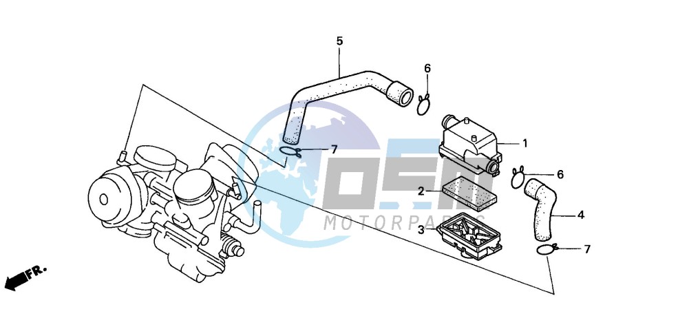 SUB AIR CLEANER (VT1100CV)