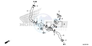 CBR650FAE CBR650FAE 2ED - (2ED) drawing AIR INJECTION CONTROL VALVE