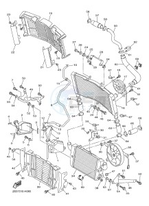 VMX17 VMAX17 1700 (2CE9 2CEA 2CEB) drawing RADIATOR & HOSE