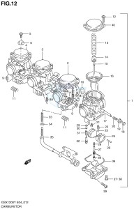 GSX1200 (E4) drawing CARBURETOR