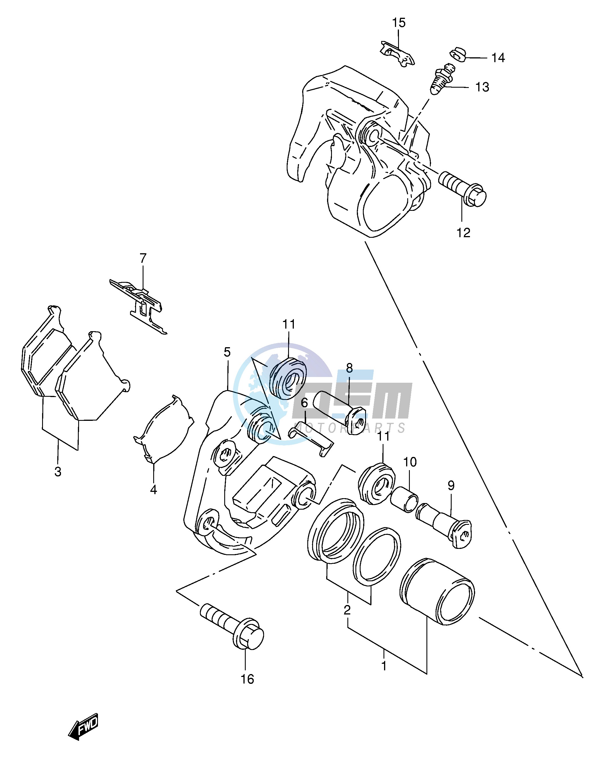 FRONT CALIPERS