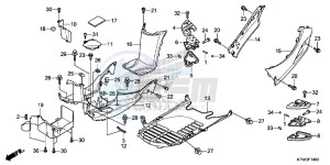 SH300RE SH300RE UK - (E) drawing FLOOR PANEL/PILLION STEP