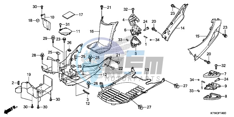 FLOOR PANEL/PILLION STEP