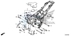 CBR250RAF CBR250RA Europe Direct - (ED) drawing FRAME BODY