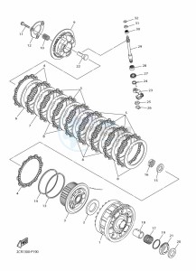 YZF-R1 (BX4D) drawing CLUTCH