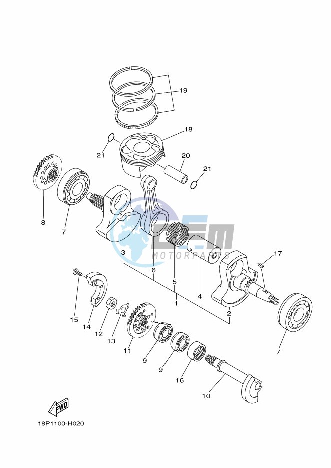 CRANKSHAFT & PISTON