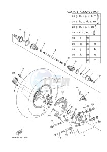 YFM700FWAD GRIZZLY 700 (B1AT) drawing REAR WHEEL 2