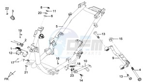 MIO 100 drawing FRAME / ENGINE MOUNT