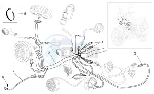 Breva IE 750 drawing Front electrical system