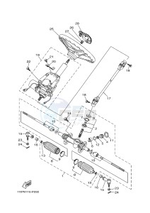 YXM700E YXM700PF VIKING (1XPS) drawing STEERING