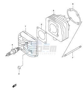 AY50 (P19) katana drawing CYLINDER (MODEL AY50 K1 K2)