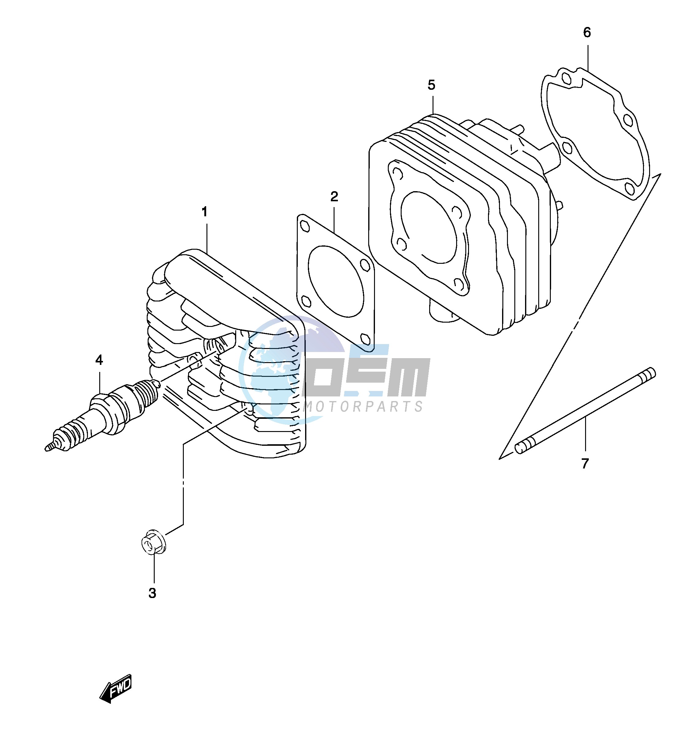 CYLINDER (MODEL AY50 K1 K2)