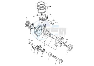 WR 400-426 F 400 drawing CRANKSHAFT PISTON