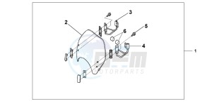 FX650 drawing WINDSHIELD