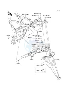 EX250 J [NINJA 250R] (J8F-J9FA) J8F drawing REAR FENDER-- S- -