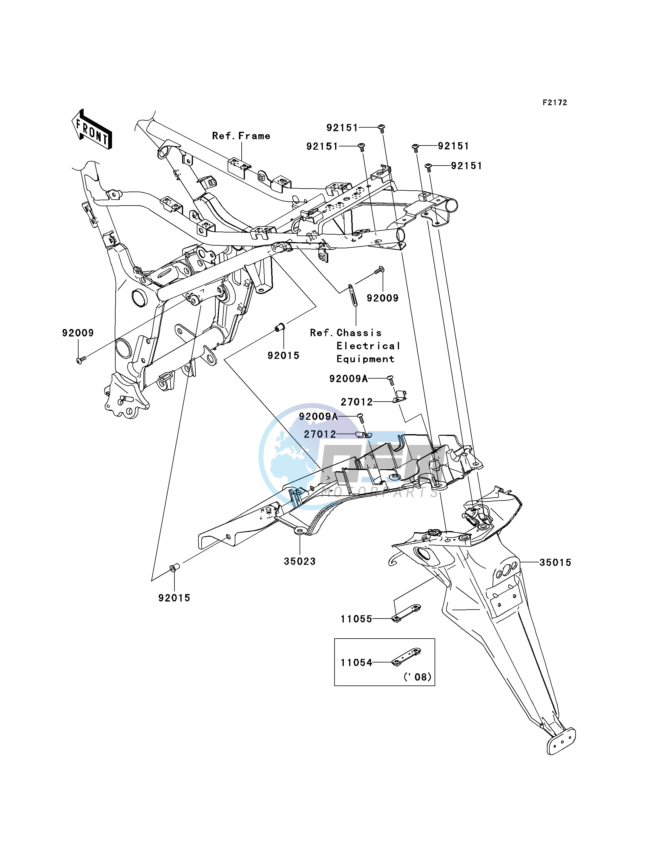 REAR FENDER-- S- -