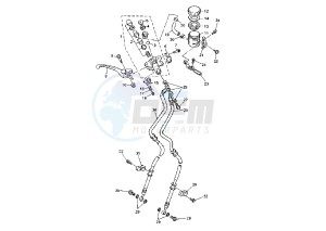 YZF R6 600 drawing FRONT MASTER CYLINDER