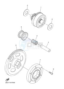 WR450F (2GC7 2GC8 2GC9 2GC9) drawing STARTER CLUTCH