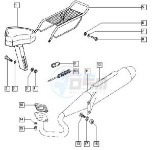 STANDARD_25-45kmh_K8-L0 50 K8-L0 drawing Seat-exhaust