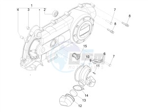 ZIP 50 4T 25 KMH NOABS E4 25kmh (EMEA) drawing Crankcase cover - Crankcase cooling