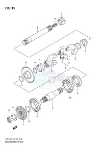 LT-F250 (E17) drawing SECONDARY DRIVE