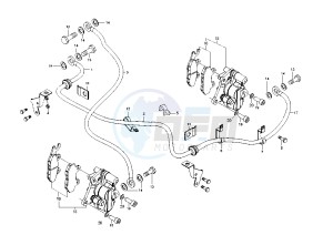 BEVERLY 125-200 drawing Speedometer - Handlebar covers