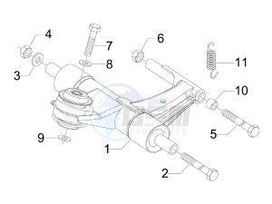 PRIMAVERA 50 4T 3V E4 30 MPH NOABS 30 Mph (NAFTA) drawing Swinging arm