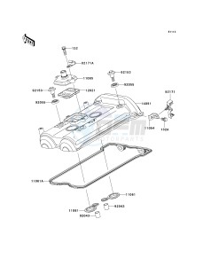 KLE 650 A [VERSYS EUROPEAN] (A7F-A8F) A8F drawing CYLINDER HEAD COVER