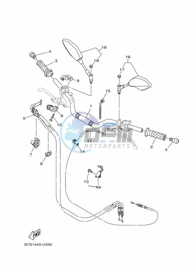 STEERING HANDLE & CABLE