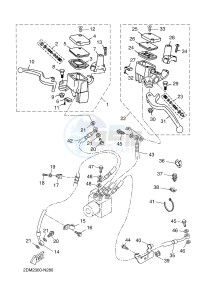 YPR125RA XMAX 125 ABS EVOLIS 125 ABS (2DMH 2DMH) drawing FRONT MASTER CYLINDER