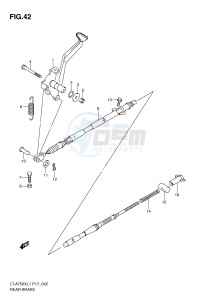 LT-A750X (P17) drawing REAR BRAKE