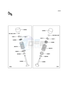 Z1000_ABS ZR1000C8F FR GB XX (EU ME A(FRICA) drawing Valve(s)