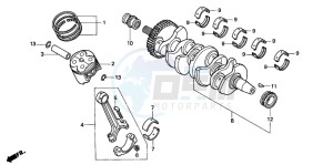 CBR600F3 drawing CRANKSHAFT/PISTON