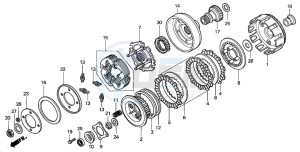 TRX350TM RANCHER S drawing CLUTCH