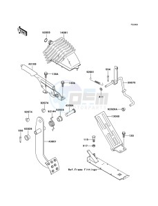 MULE 3010 DIESEL 4x4 KAF950B6F EU drawing Brake Pedal