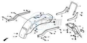 CMX250C REBEL drawing REAR FENDER(CMX250CT)