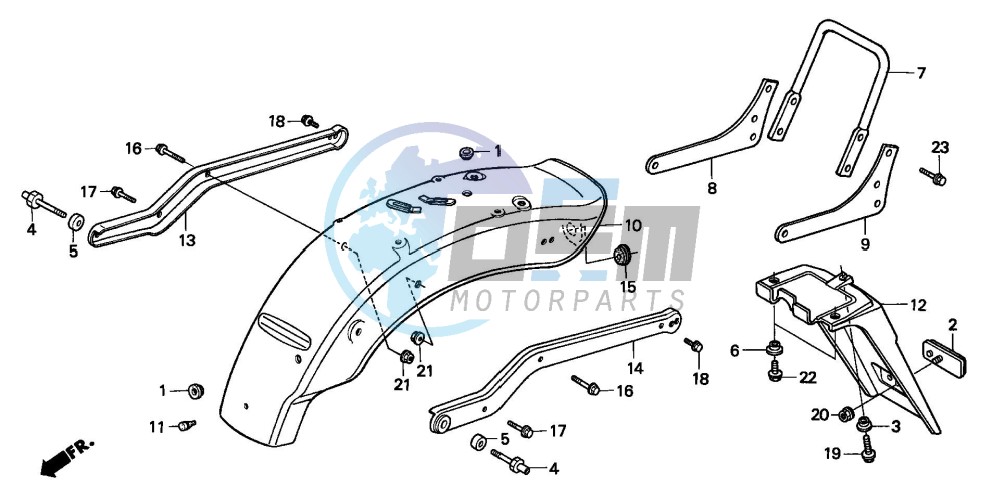 REAR FENDER(CMX250CT)