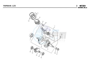 MRX-125-4T-BLUE drawing PISTON - CRANKSHAFT  EURO2