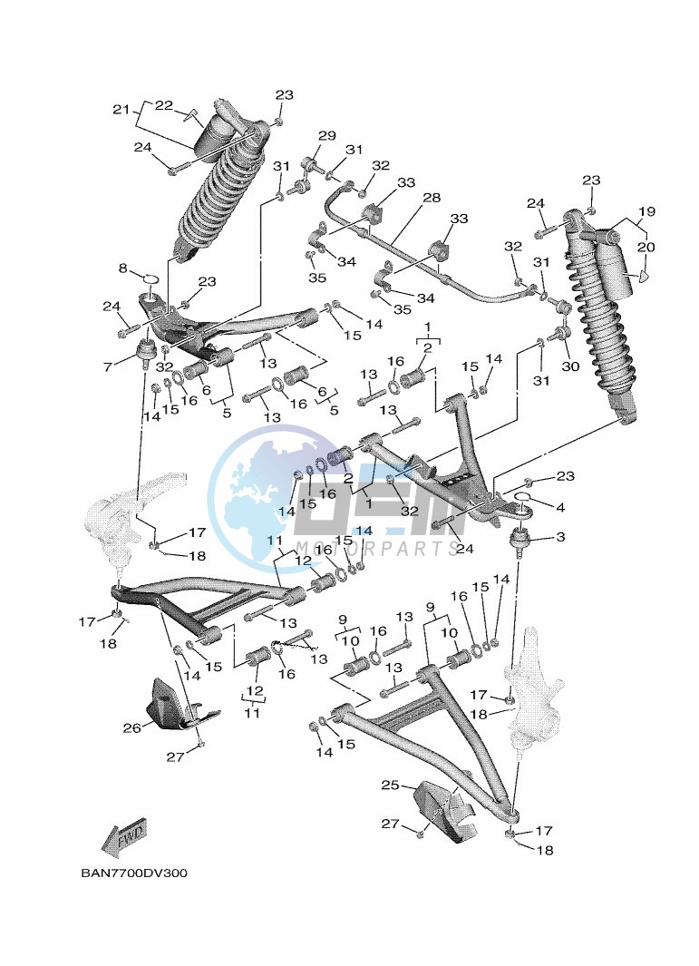 FRONT SUSPENSION & WHEEL