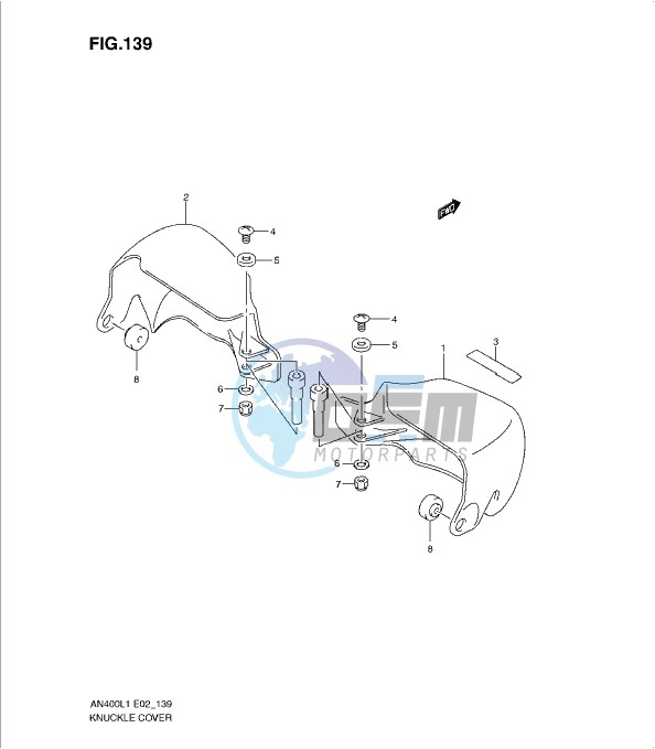 KNUCKLE COVER (AN400ZAL1 E2)
