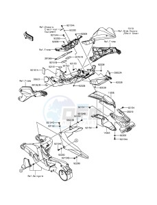 NINJA H2 ZX1000NFF XX (EU ME A(FRICA) drawing Rear Fender(s)