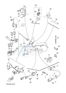 YPR400RA XMAX 400 ABS EVOLIS 400 ABS (1SDF) drawing ELECTRICAL 2